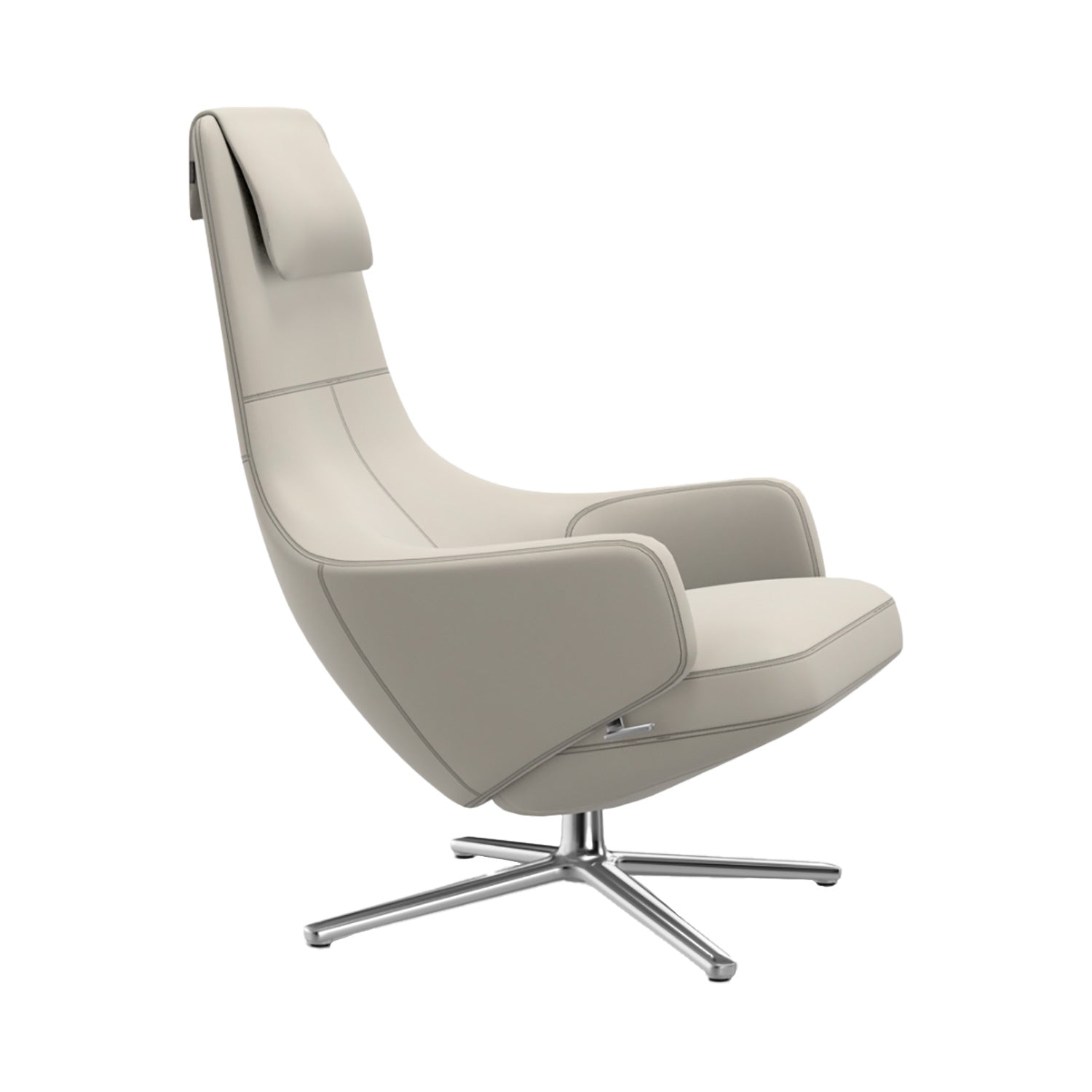 Repos Lounge Chair | Premium Leather Snow 72