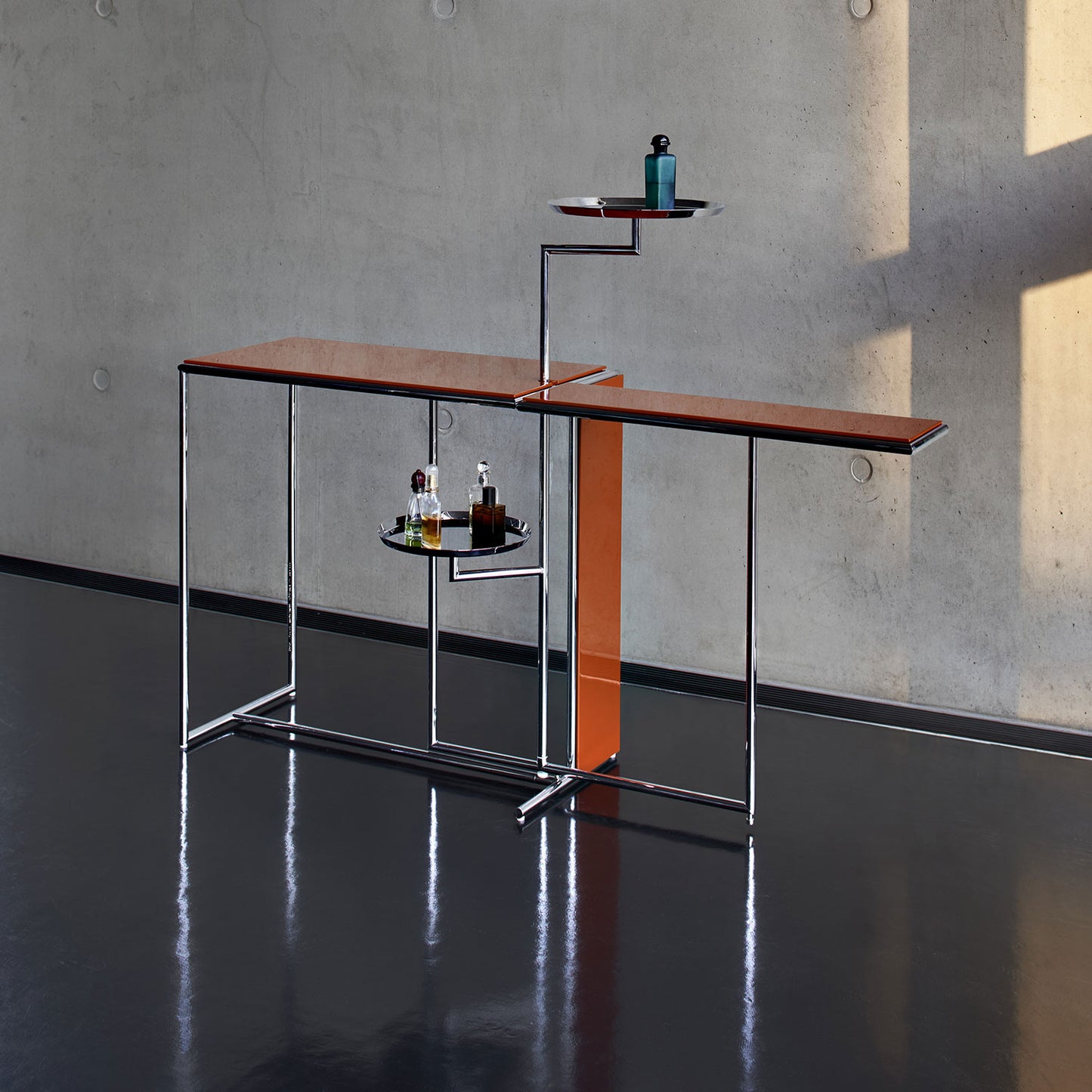 Eileen Gray Rivoli Table | Chinese Red Lacquer