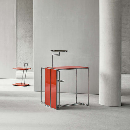 Eileen Gray Rivoli Table | Chinese Red Lacquer