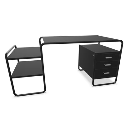S285 Desk | Black Lacquered Ash