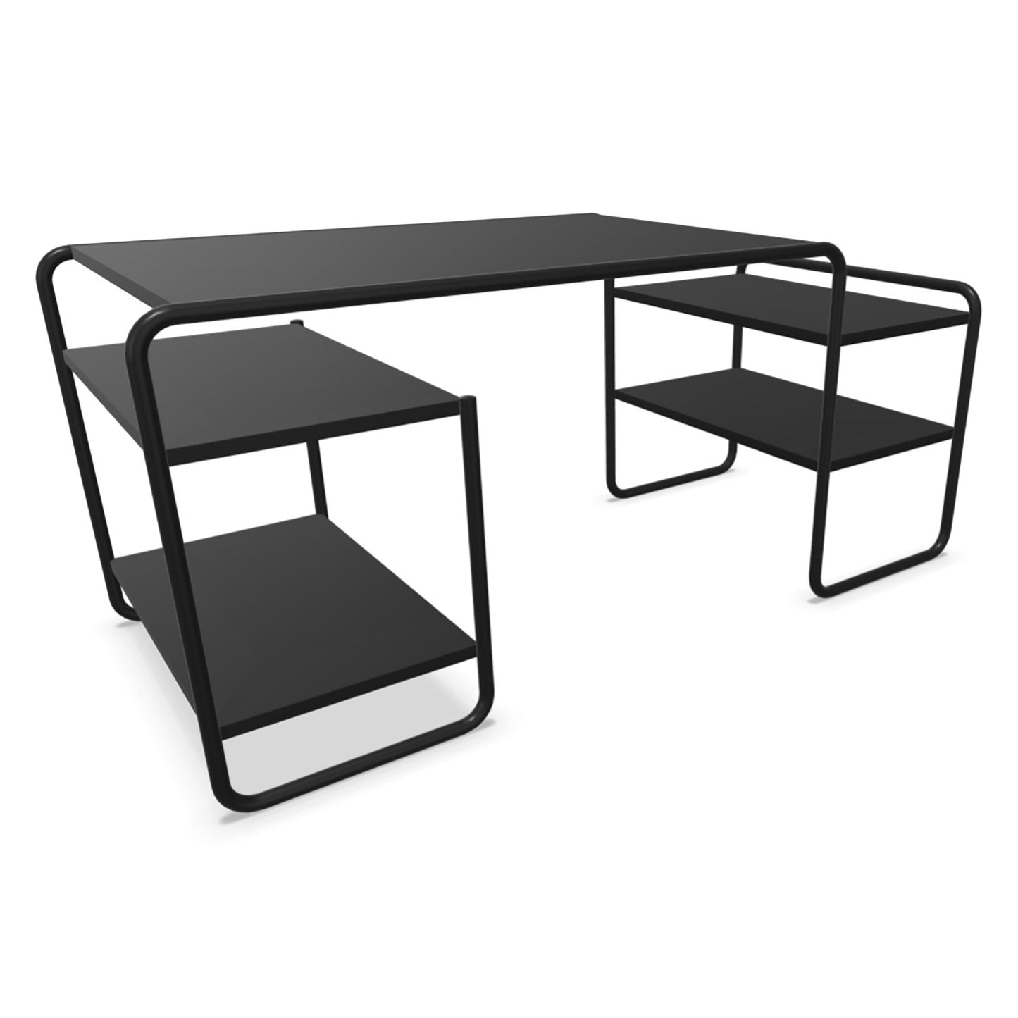 S285 Desk | Black Lacquered Ash