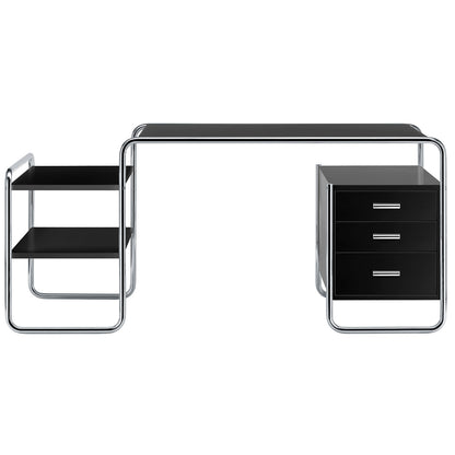 S285 Desk | Black Lacquered Ash
