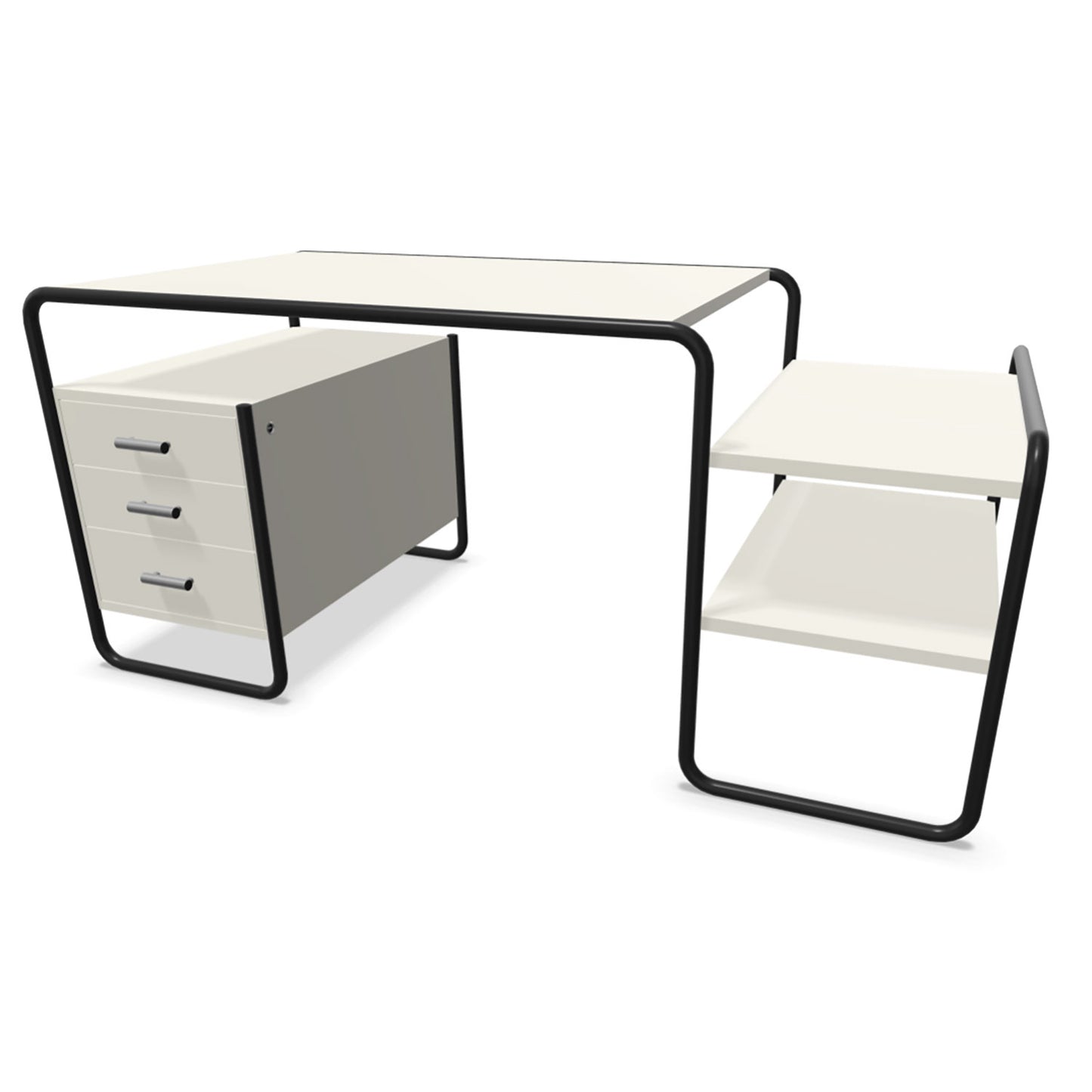 S285 Desk | White Lacquered Ash