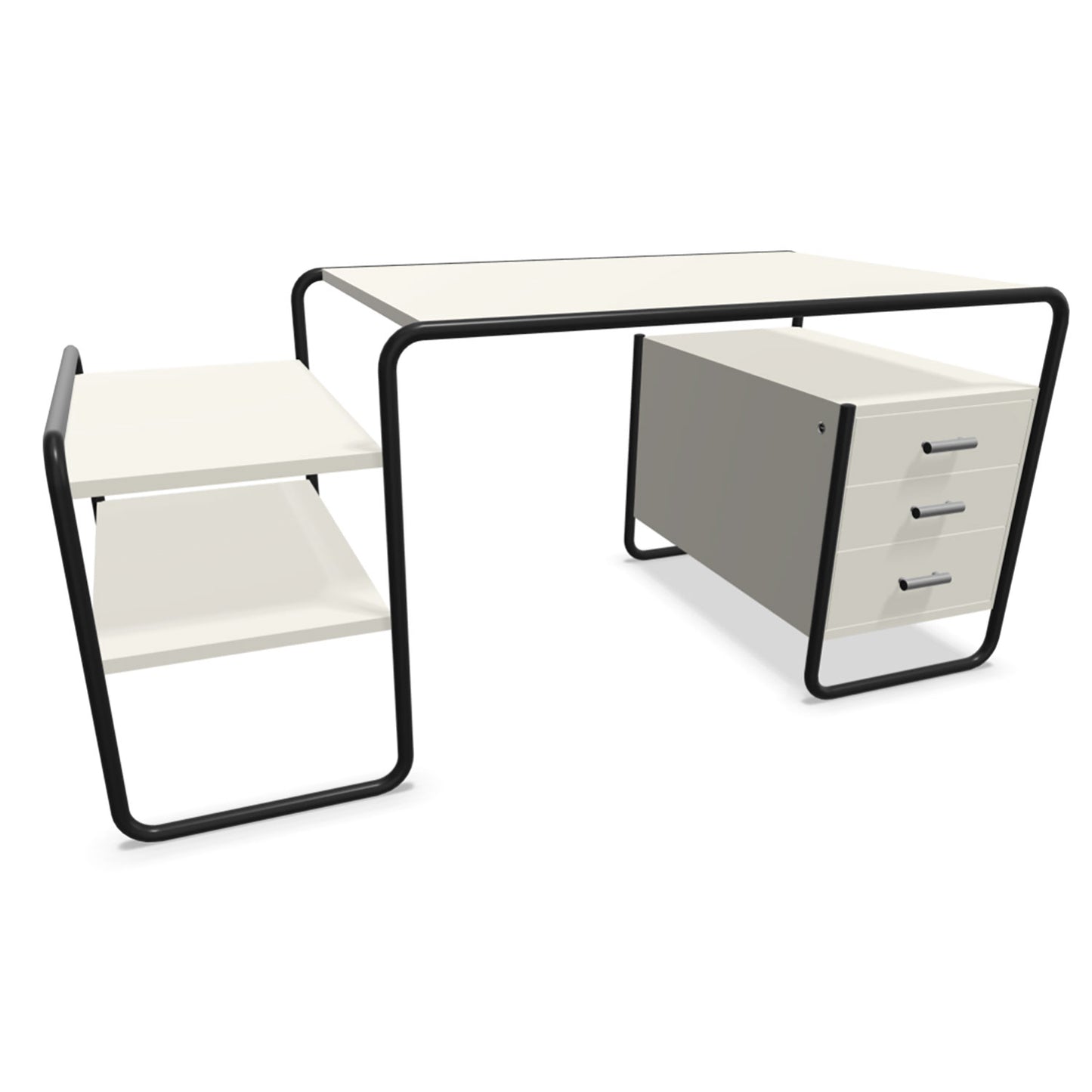 S285 Desk | White Lacquered Ash
