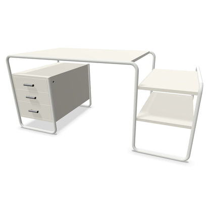 S285 Desk | White Lacquered Ash