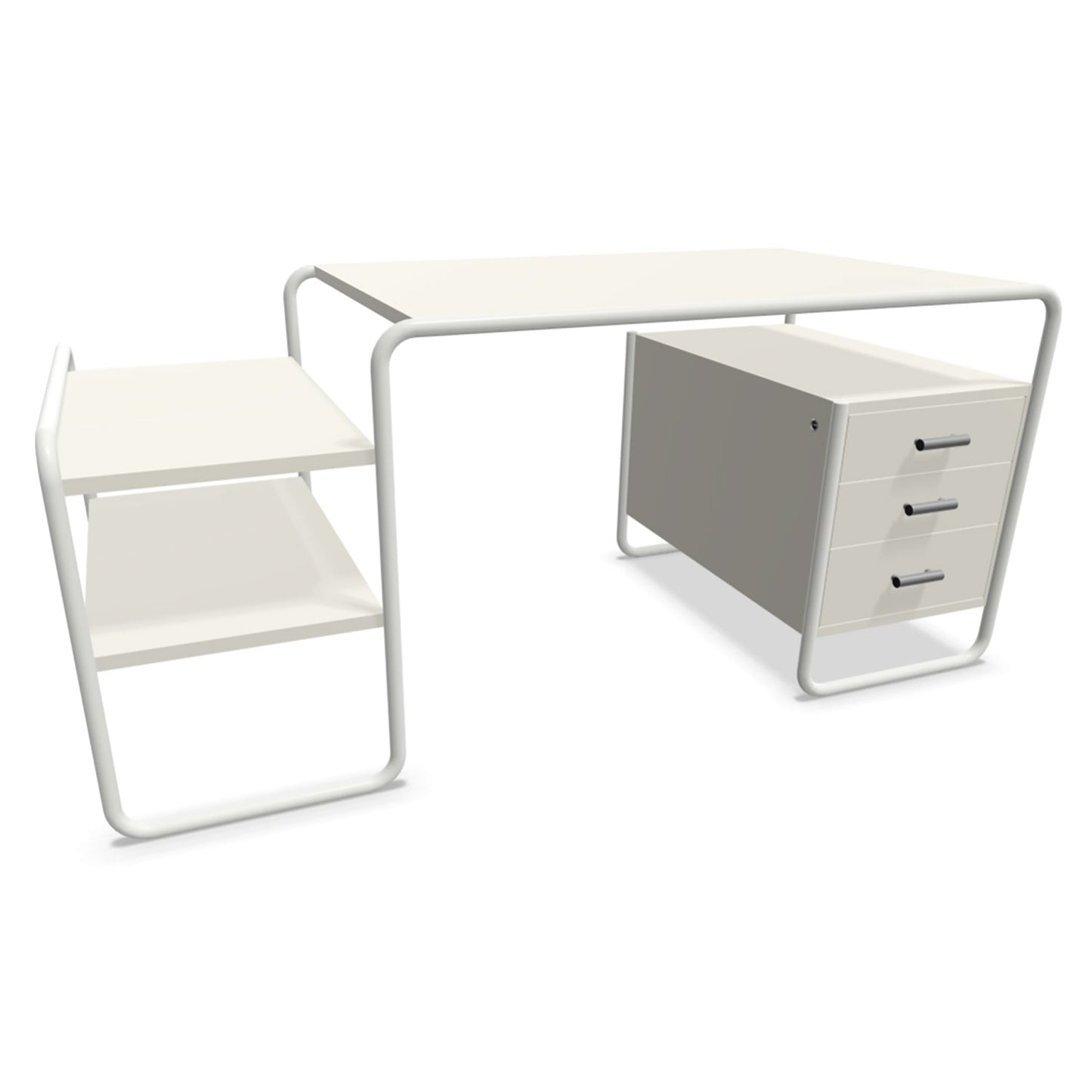 S285 Desk | White Lacquered Ash