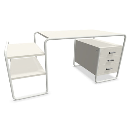 S285 Desk | White Lacquered Ash