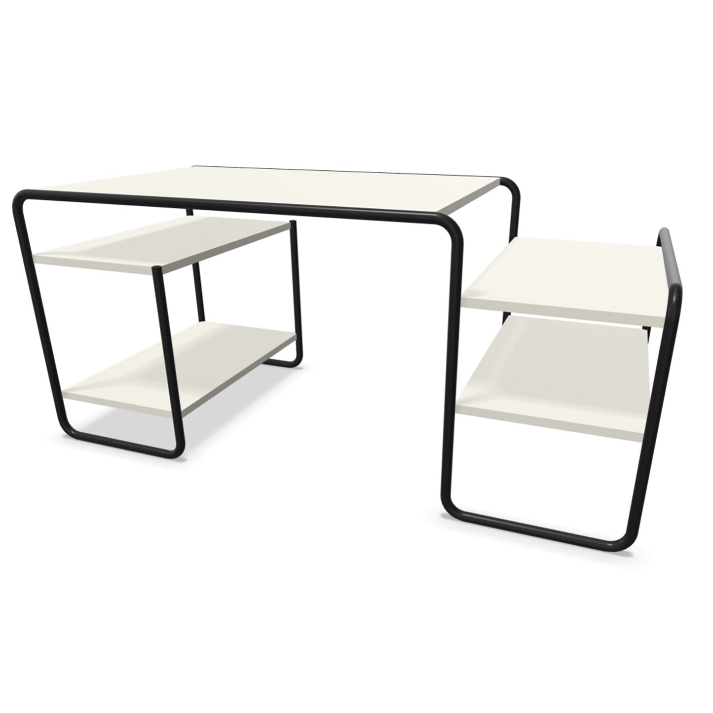 S285 Desk | White Lacquered Ash