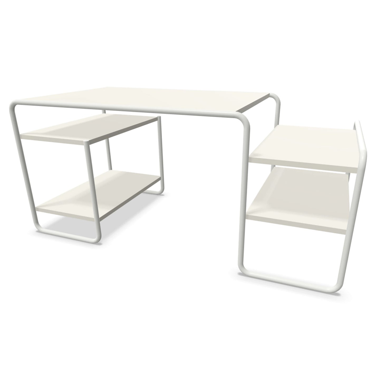 S285 Desk | White Lacquered Ash