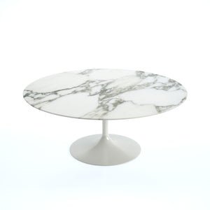 Saarinen Coffee Table 91cm | White Arabescato Marble Top