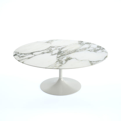 Saarinen Coffee Table 91cm | White Arabescato Marble Top