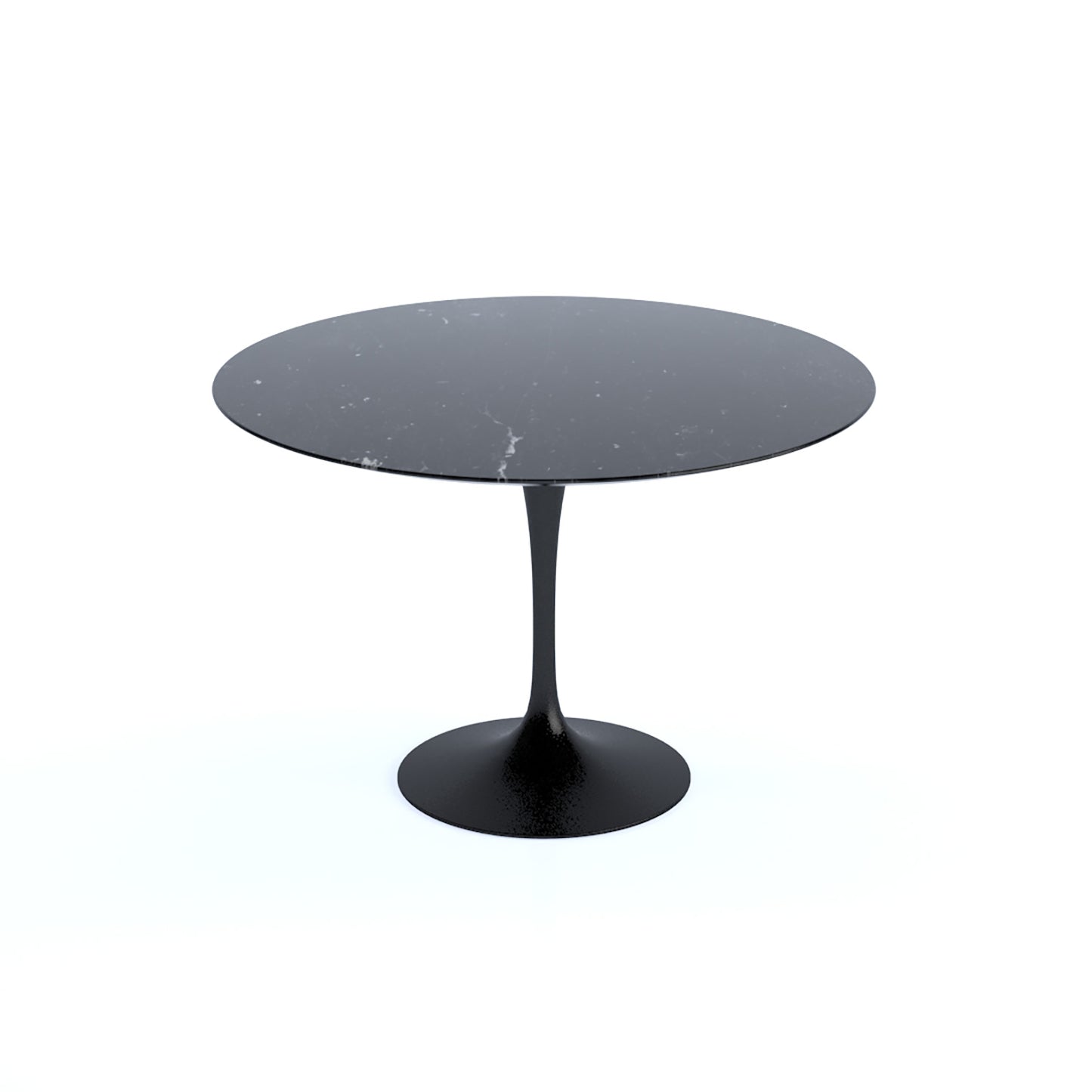 Saarinen Round Dining Table | Black Nero Marquina Marble Top