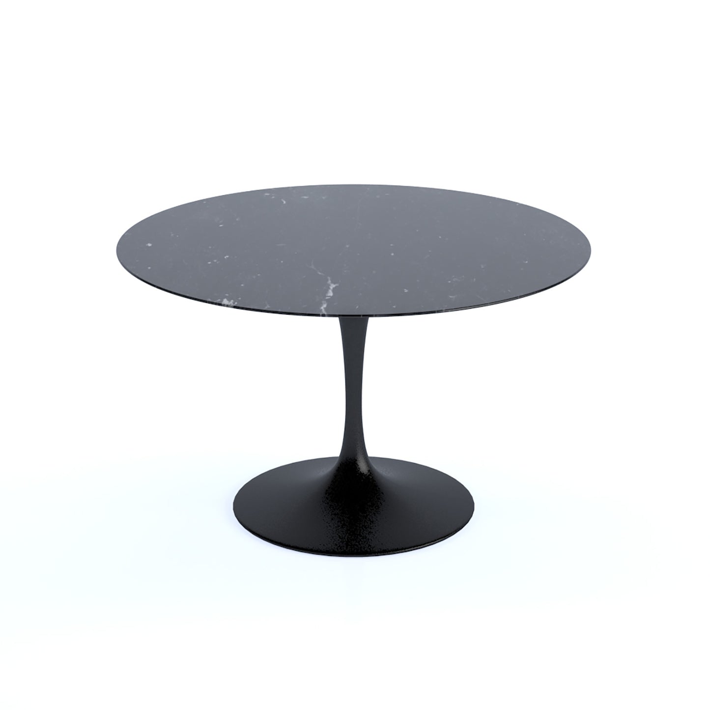 Saarinen Round Dining Table | Black Nero Marquina Marble Top
