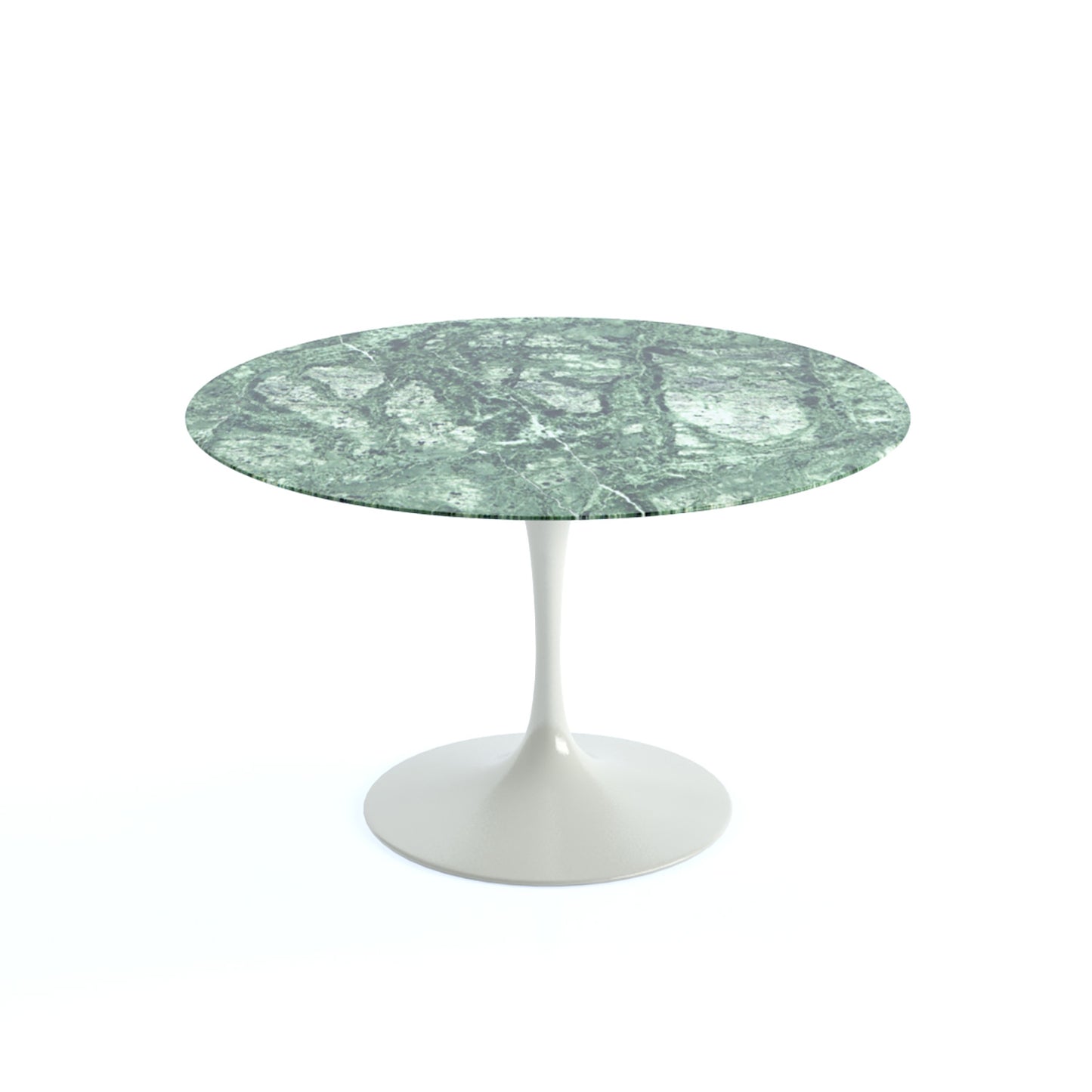 Saarinen Round Dining Table | Green Verdi Alpi Marble Top