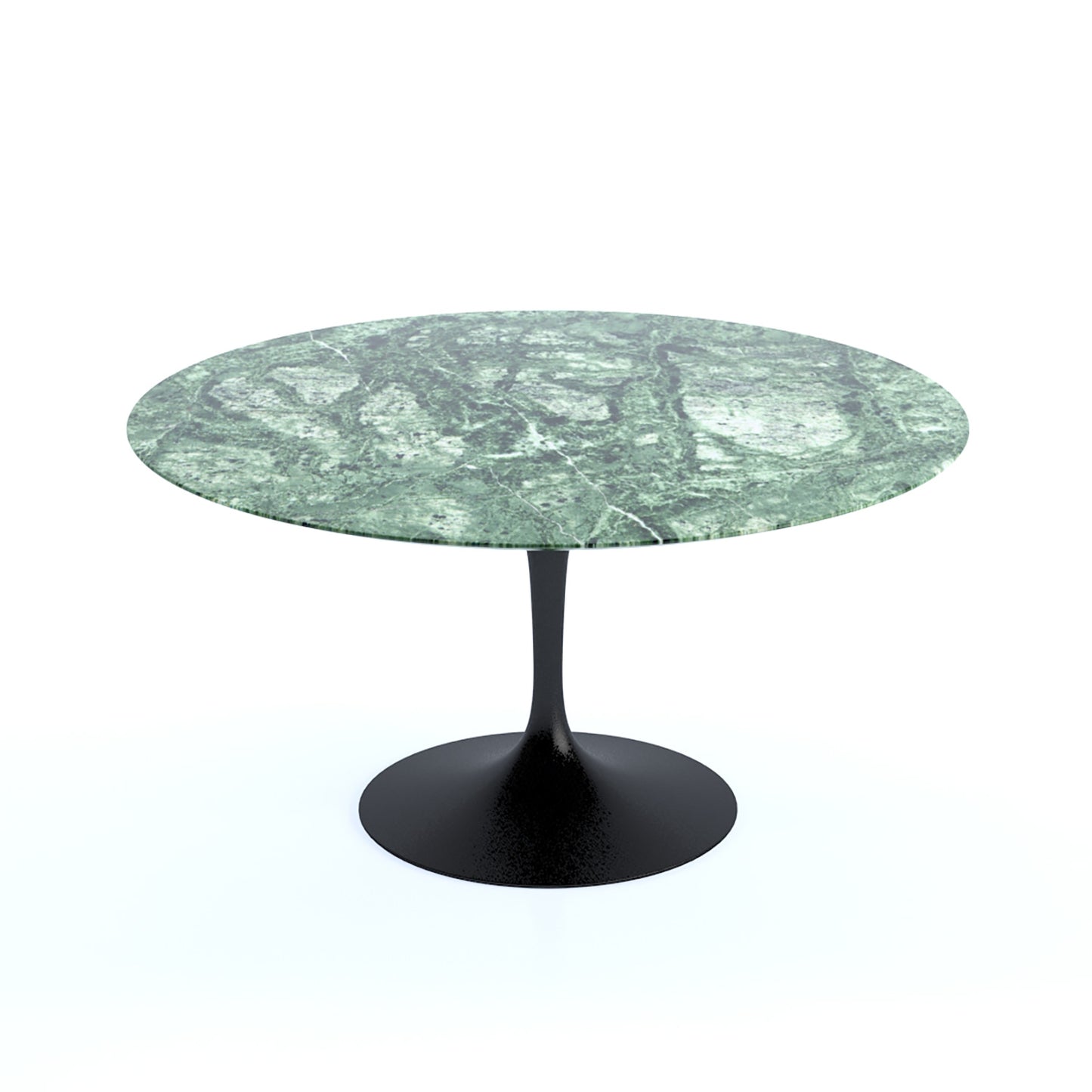 Saarinen Round Dining Table | Green Verdi Alpi Marble Top