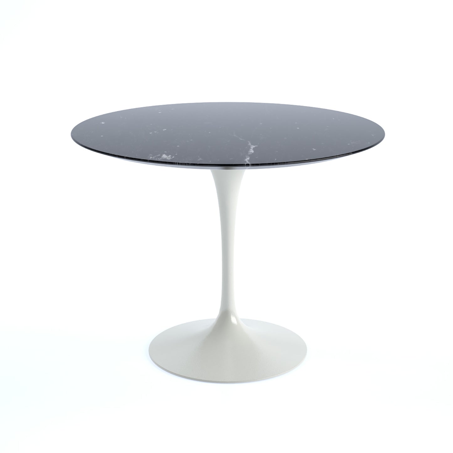 Saarinen Round Dining Table | Black Nero Marquina Marble Top