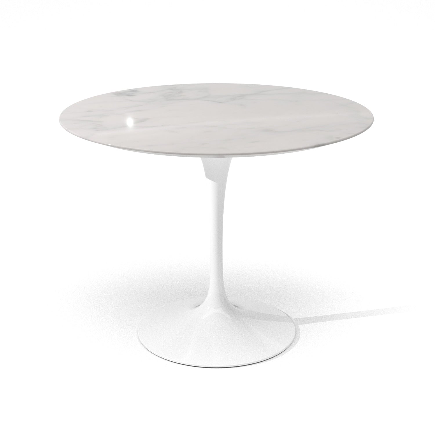 Saarinen Round Dining Table | Grey Statuarietto Marble Top