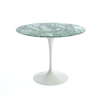 Saarinen Round Dining Table | Green Verdi Alpi Marble Top