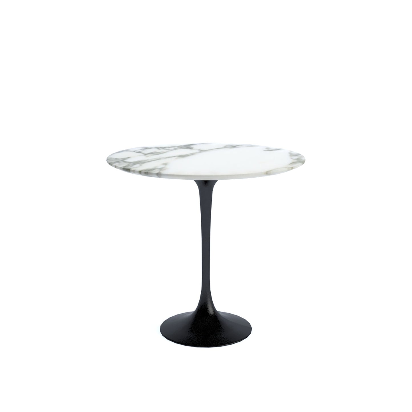 Saarinen Side Table | White Arabescato Marble Top