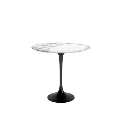 Saarinen Side Table | White Arabescato Marble Top