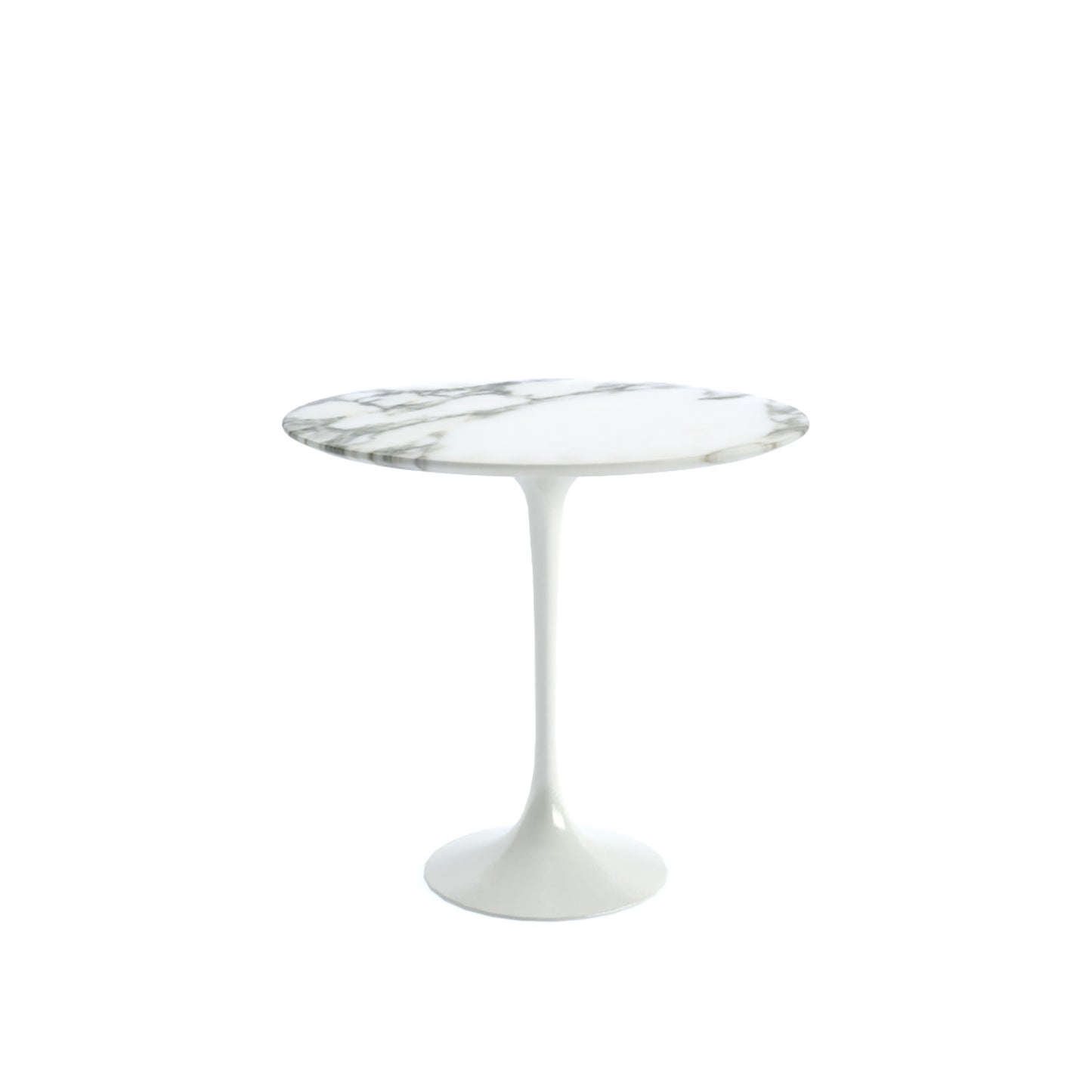 Saarinen Side Table | White Arabescato Marble Top