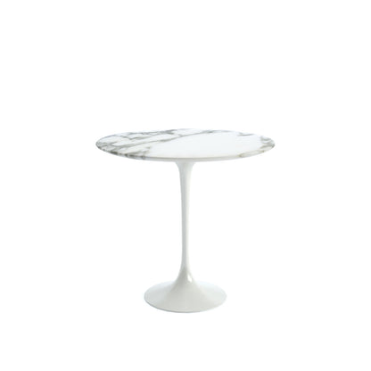 Saarinen Side Table | White Arabescato Marble Top