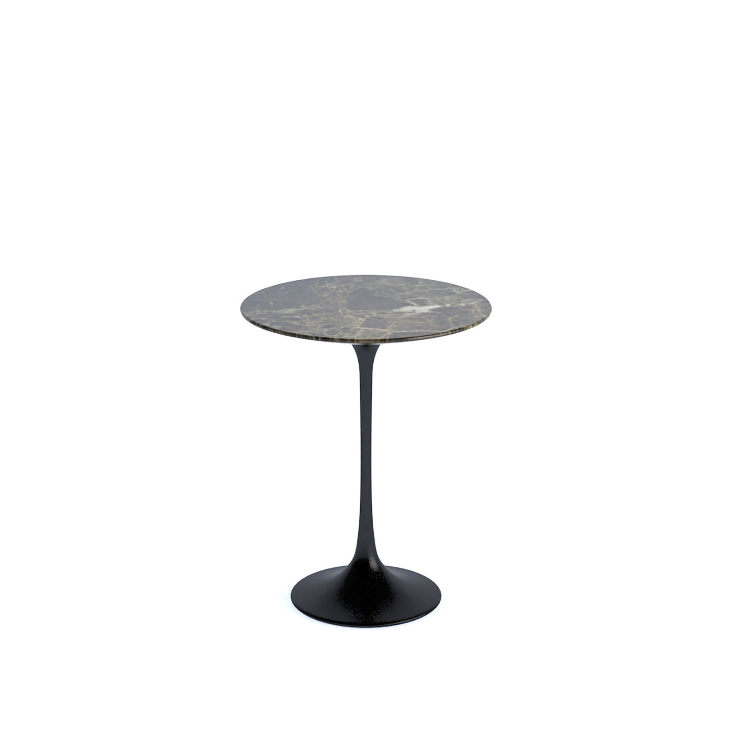 Saarinen Side Table | Brown Emperador Marble Top