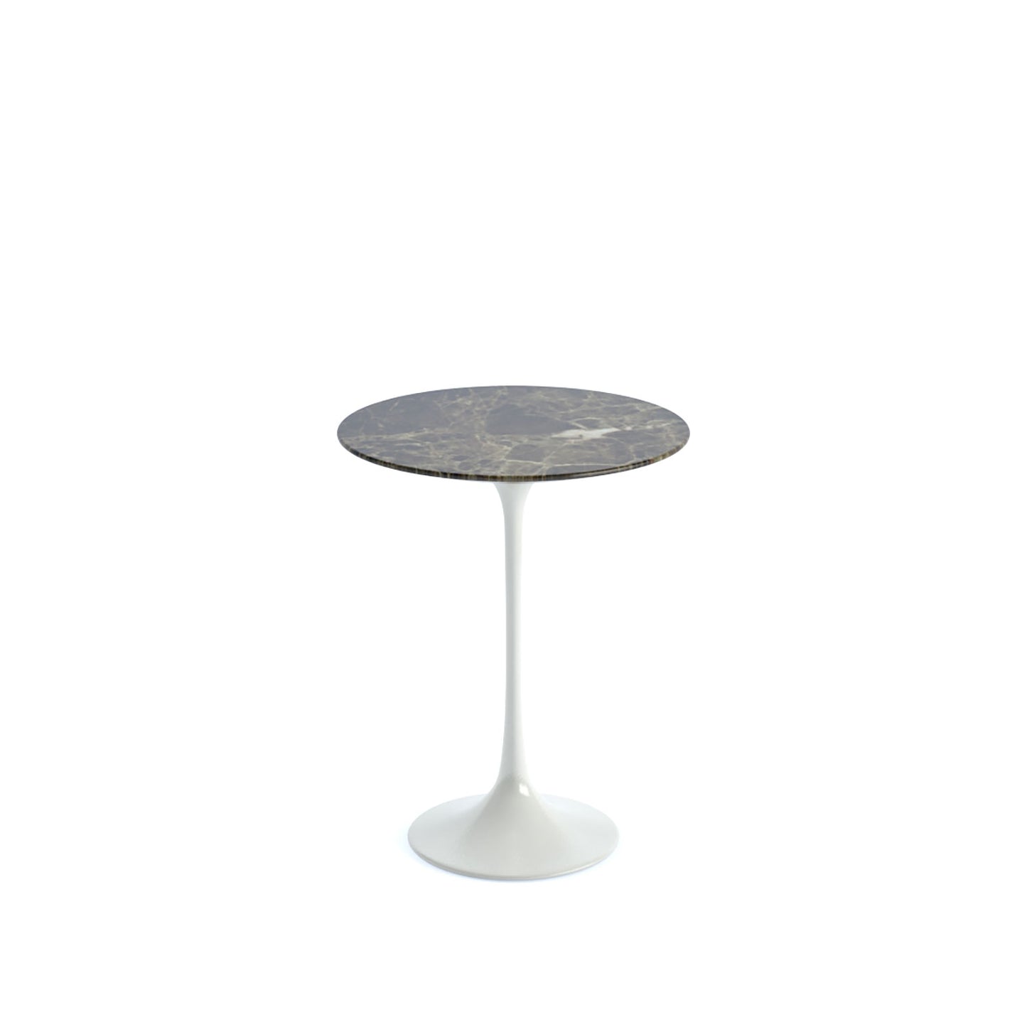 Saarinen Side Table | Brown Emperador Marble Top