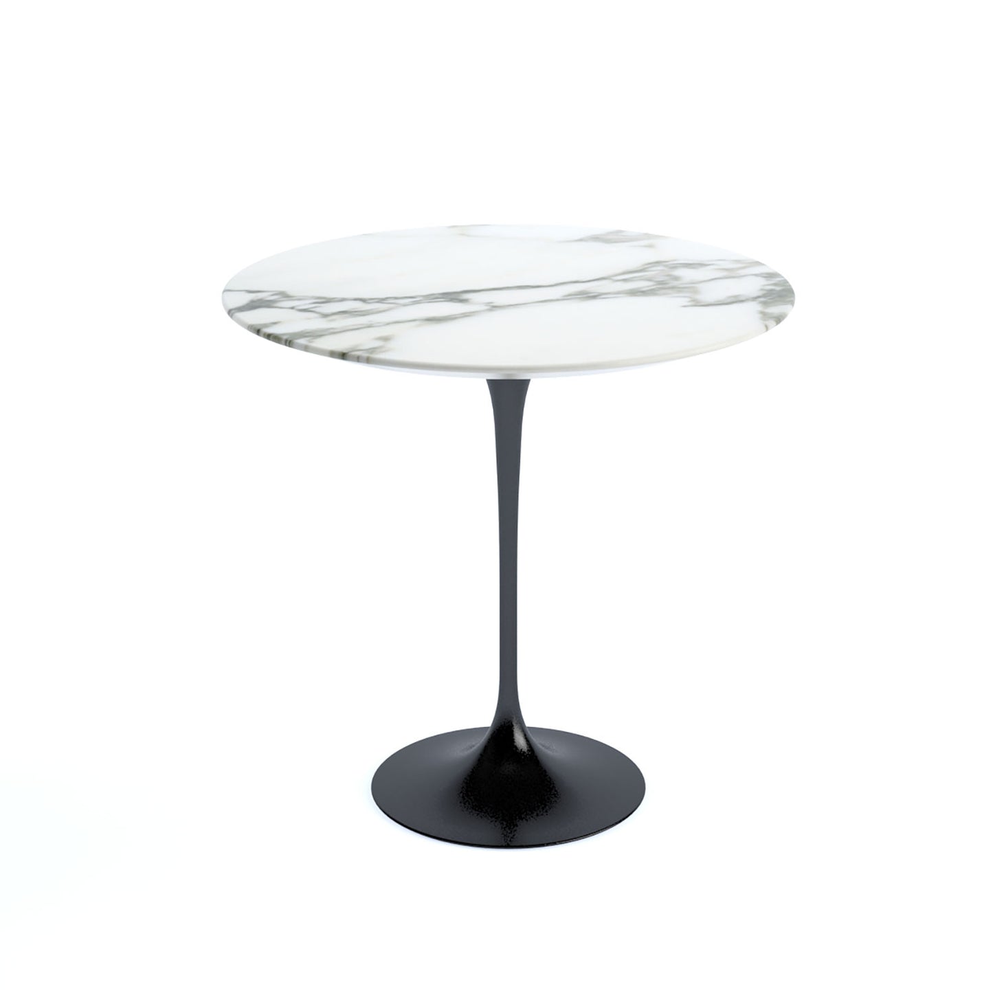 Saarinen Side Table | White Arabescato Marble Top