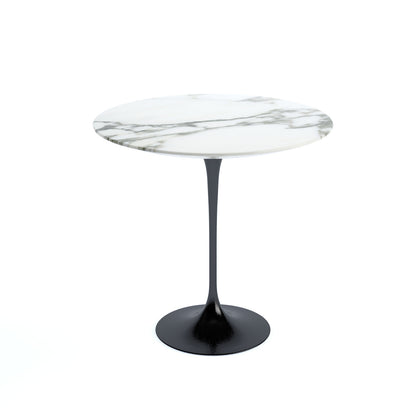 Saarinen Side Table | White Arabescato Marble Top