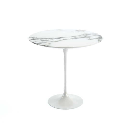Saarinen Side Table | White Arabescato Marble Top