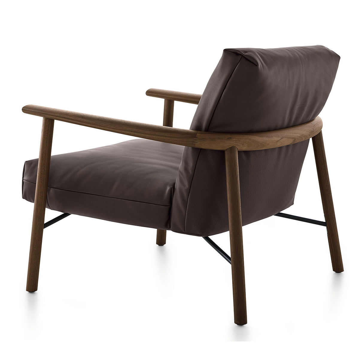 Samay Armchair | Truffle Noble Leather Upholstery