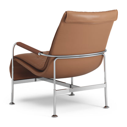 Serpentine Lounge Chair | Cognac 33077 Elmosoft Leather