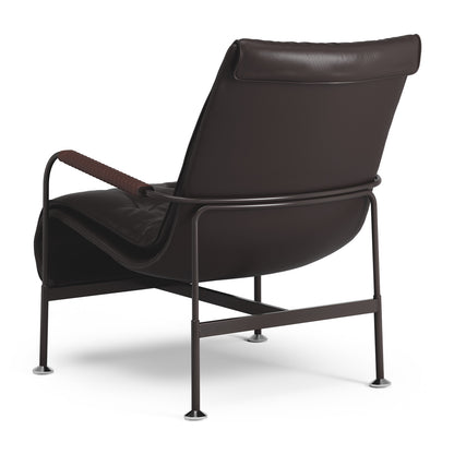 Serpentine Lounge Chair | Espresso 93068 Elmosoft Leather