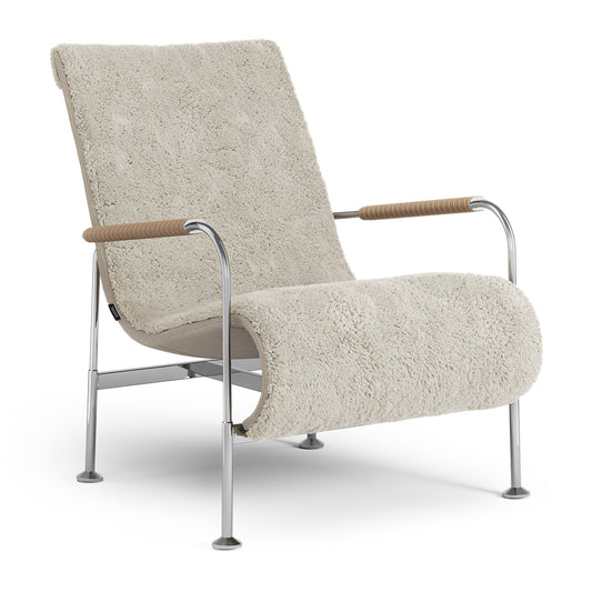 Serpentine Lounge Chair | Sheepskin Moonlight