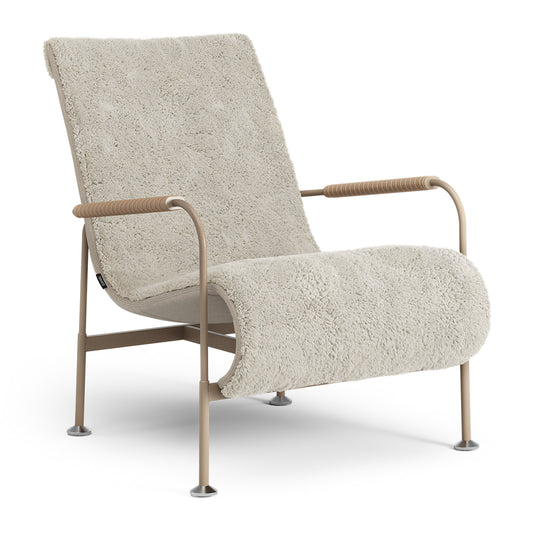 Serpentine Lounge Chair | Sheepskin Moonlight