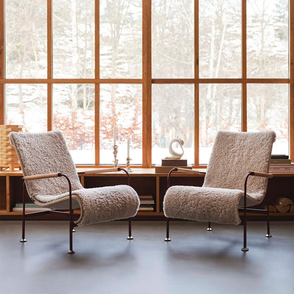 Serpentine Lounge Chair | Sheepskin Moonlight