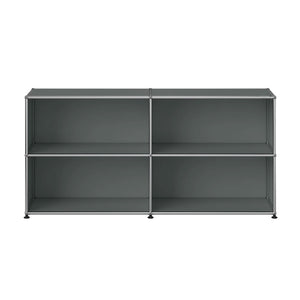 USM Haller Sideboard M67 Open | Medium Grey Lacquer Panels