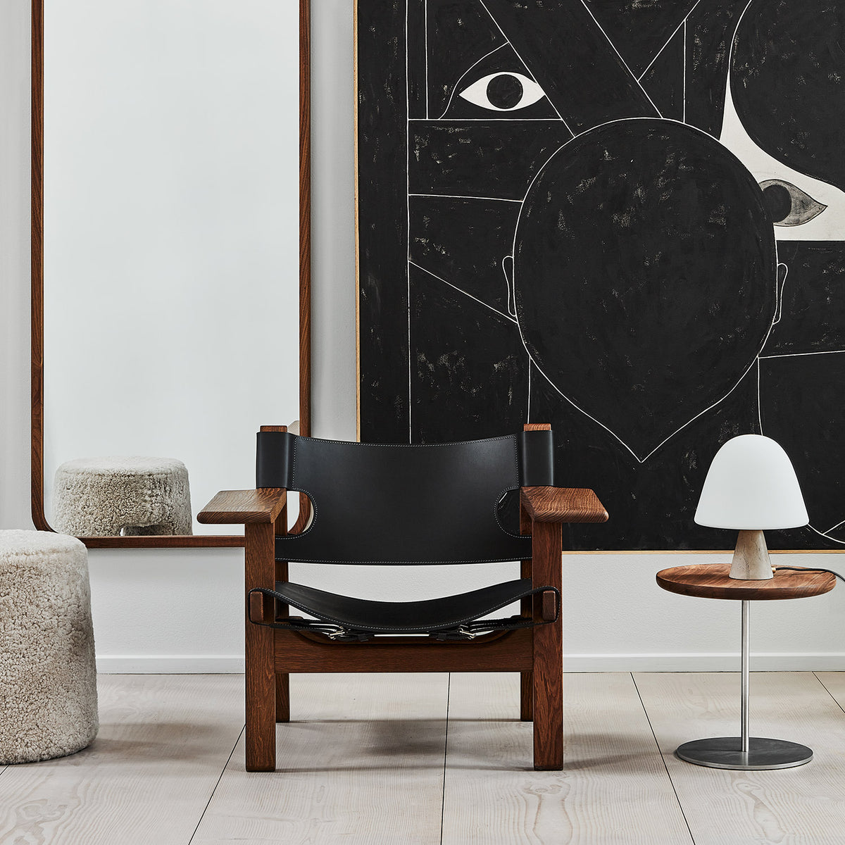 The Spanish Chair | Black Leather