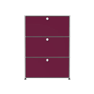 Special Edition USM Haller for Aram Highboard G1 | Claret Lacquer Panels