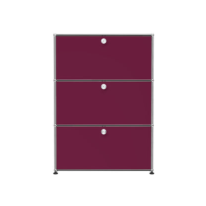 Special Edition USM Haller for Aram Highboard G1 | Claret Lacquer Panels