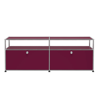 Special Edition USM Haller for Aram Media Unit O2 | Claret Lacquer Panels