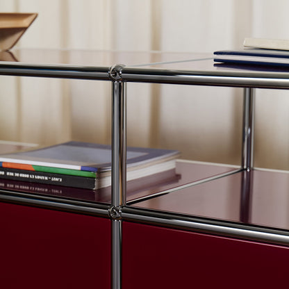 Special Edition USM Haller for Aram Media Unit O2 | Claret Lacquer Panels