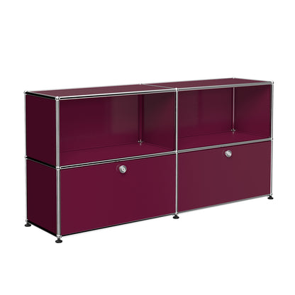 Special Edition USM Haller for Aram Sideboard C2 Two Doors | Claret Lacquer Panels