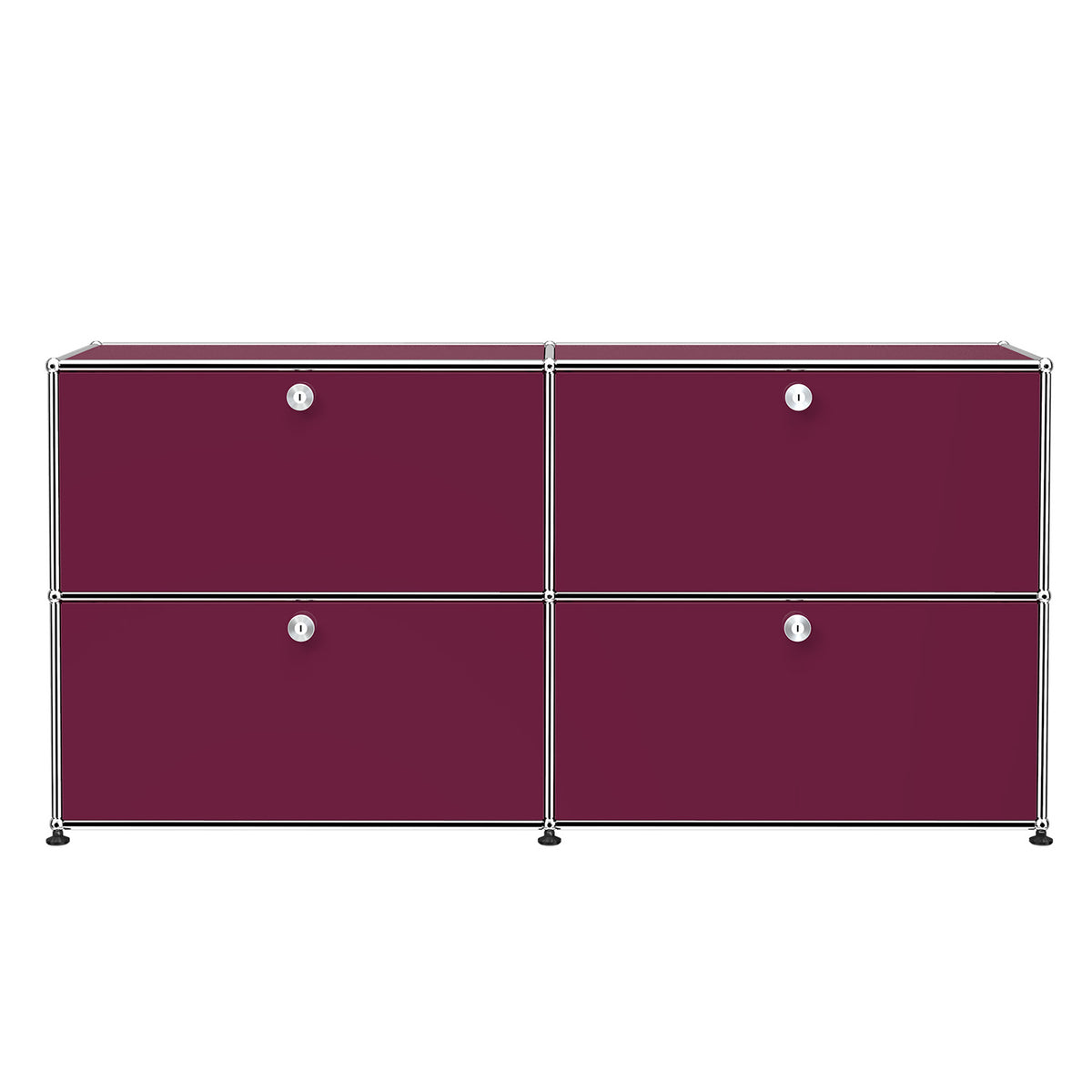 Special Edition USM Haller for Aram Sideboard E2 Four Doors | Claret Lacquer Panels