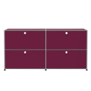 Special Edition USM Haller for Aram Sideboard E2 Four Doors | Claret Lacquer Panels