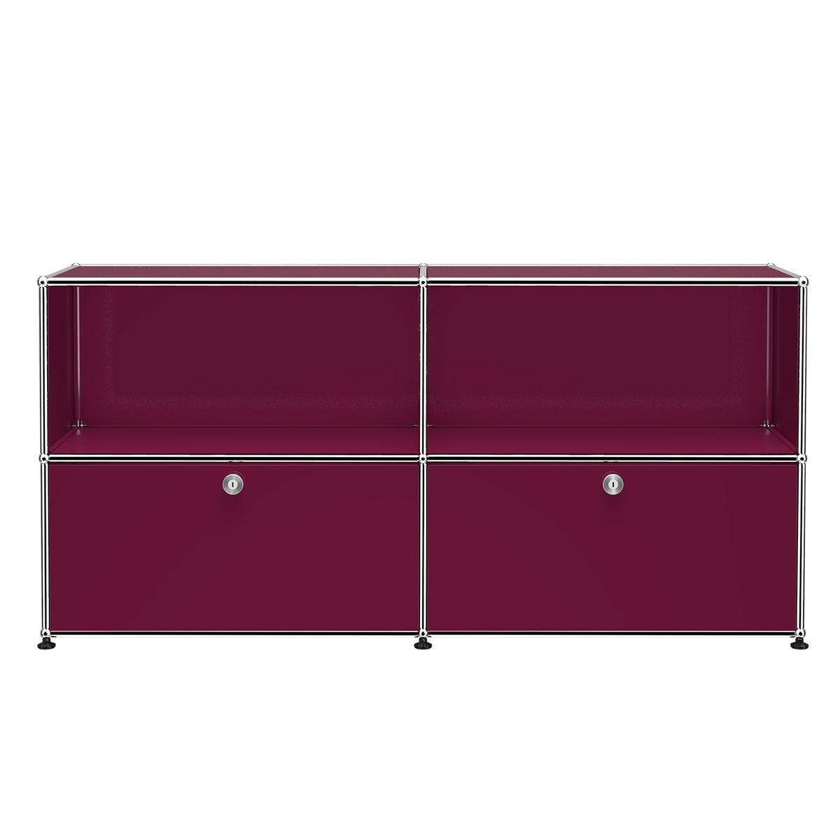 Special Edition USM Haller for Aram Sideboard C2 Two Doors | Claret Lacquer Panels