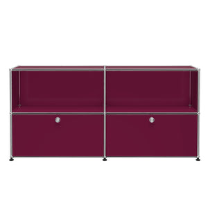 Special Edition USM Haller for Aram Sideboard C2 Two Doors | Claret Lacquer Panels