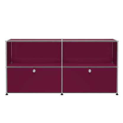 Special Edition USM Haller for Aram Sideboard C2 Two Doors | Claret Lacquer Panels