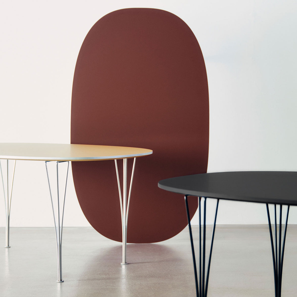 Superellipse Dining Table | Rusty Red Fenix Top